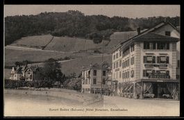 AK Baden, Hotel Hirschen, Ennetbaden und angrenzender Wald