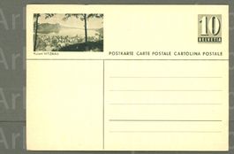 Postkarte Vitznau LU Kurort, vorfrankiert 10 Rappen ≈ 1950