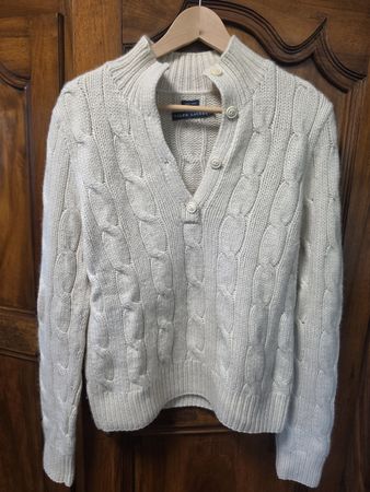 Pull RALPH LAUREN torsadé 100% cashmere 
