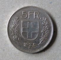 Fr. 5.-  1935,  Silber