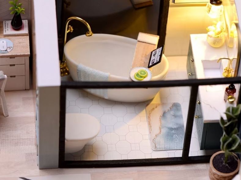 Case e mobili per bambole: DIY house mit LED lights – Nuovo e nell'imballaggio originale da Wettingen venduto da nat_khd8 1
