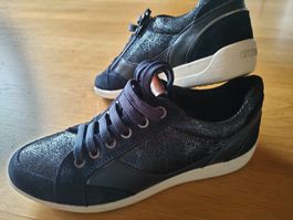 GEOX Sneaker Damen Gr. 36 blau - atmungsaktiv Schuhe
