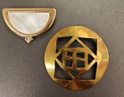 Vintage Modeschmuck Konvolut – Broschen & Ohrringe Goldoptik