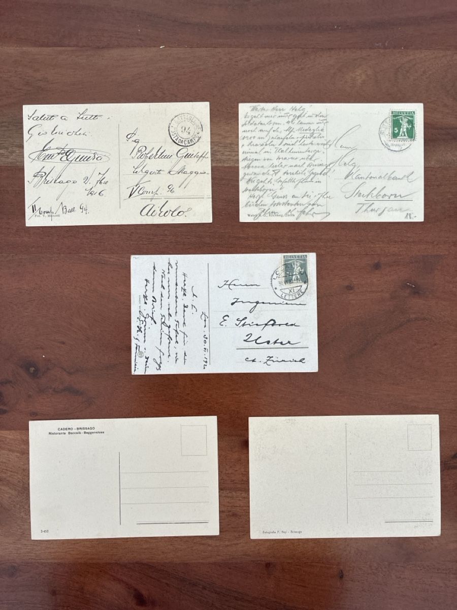 Cartoline postali: 10 Ansichtskarten Schweiz von Brissago TI – Usato da Oftringen venduto da Cla.vD.74 3