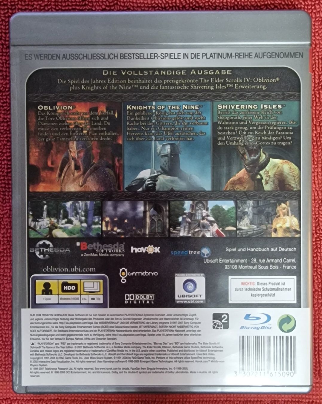 Sony Spiele: PlayStation 3 Platinum The Elder Scrolls IV Oblivion – Gebraucht aus Basel von phi_8xhm 1