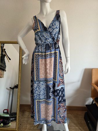 Abito lungo estivo con stampa paisley Nuna Lie taglia M ☀️ 