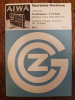 Programm Grasshoppers Zürich - 1. FC Köln 1976, GCZ