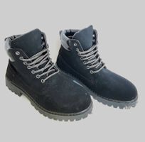 Schwarze Winter Boots Schuhe Stiefel Landrover Style Gr. 38