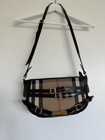 BURBERRY Nova Check Buckle Shoulder Bag – Rare Y2K