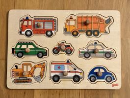 6 Holzpuzzles für Kleinkinder (1-3 Jahre)