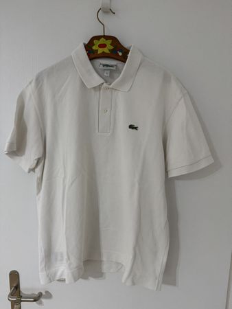 Lacoste Vintage Poloshirt, weiss, XL, y2k , Raritat 🐊