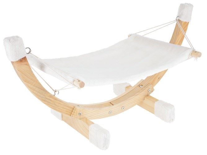 Liege- & Schlafplätze: Katzen-Hängematte Siesta weiss – Neu und originalverpackt aus St. Gallen von schnaeppchen-preise 1