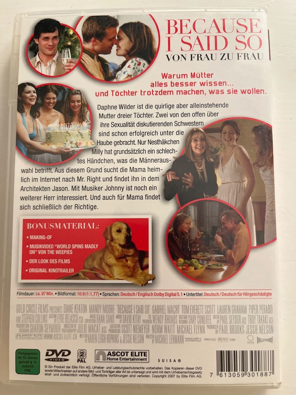 Tutti i DVDs: Because I said so (2007) DVD – Nuovo (secondo la descrizione) da Sierre venduto da black.box 1