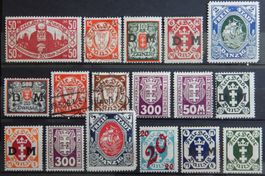 Danzig Lot mit alten Werten XI