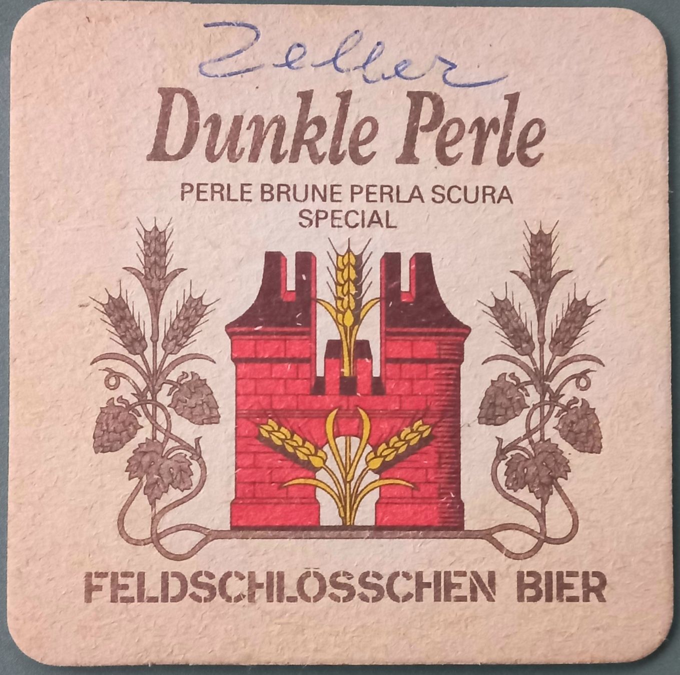 Feldschlösschen Sottobicchieri: Bierdeckel - Feldschlösschen CH - Dunkle Perle – Usato da Niederuzwil venduto da lubimaja 1