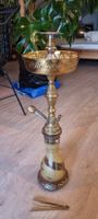 Goldene Shisha Hookah Orientalische Wasserpfeife Orient