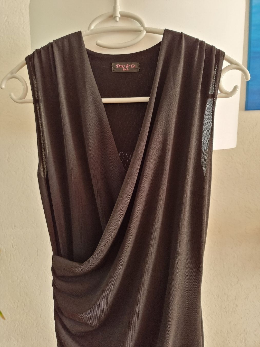 Robes: Robe drapée noire sans manche Dass & Co Paris – Neuf (Voir description) à Veyrier par Leilazizou 1