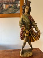 Heiligenfigur Heiliger Martin ca. 65 cm Schutzpatron Holzfig