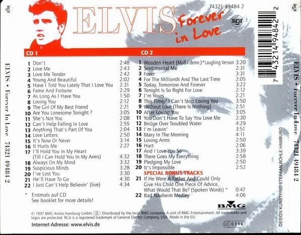 CDs: Elvis – Forever In Love – Gebraucht aus St.Gallen von jalamusic 1
