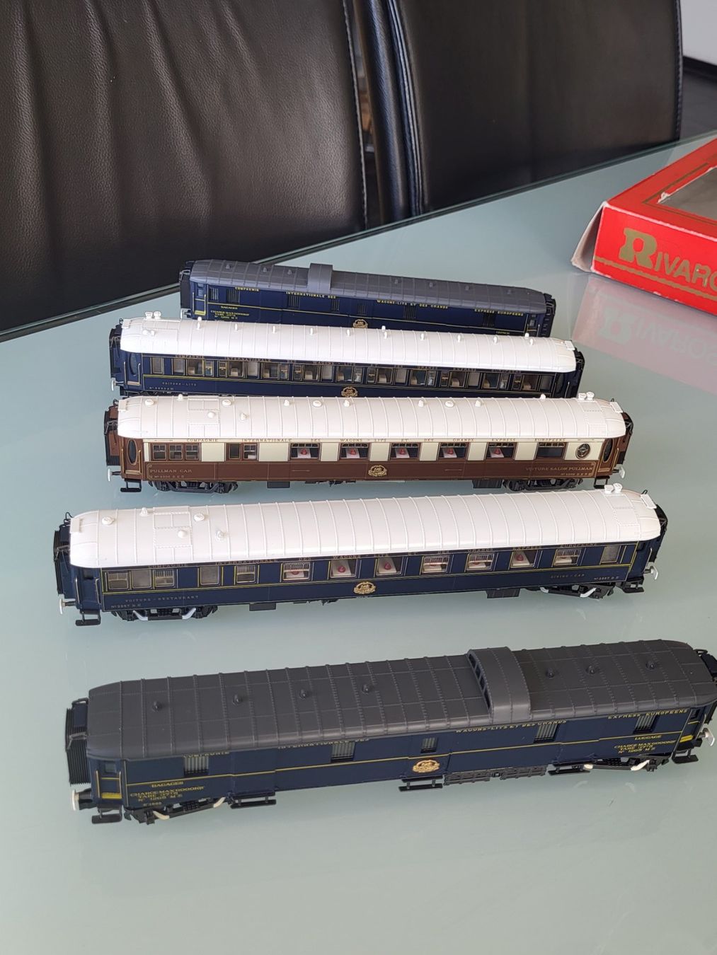 Rivarossi Modellini di ferrovie: H0 Rivarossi 5 Wagen Set CIWL Orient Express – Usato da Oberburg venduto da sensetal 6
