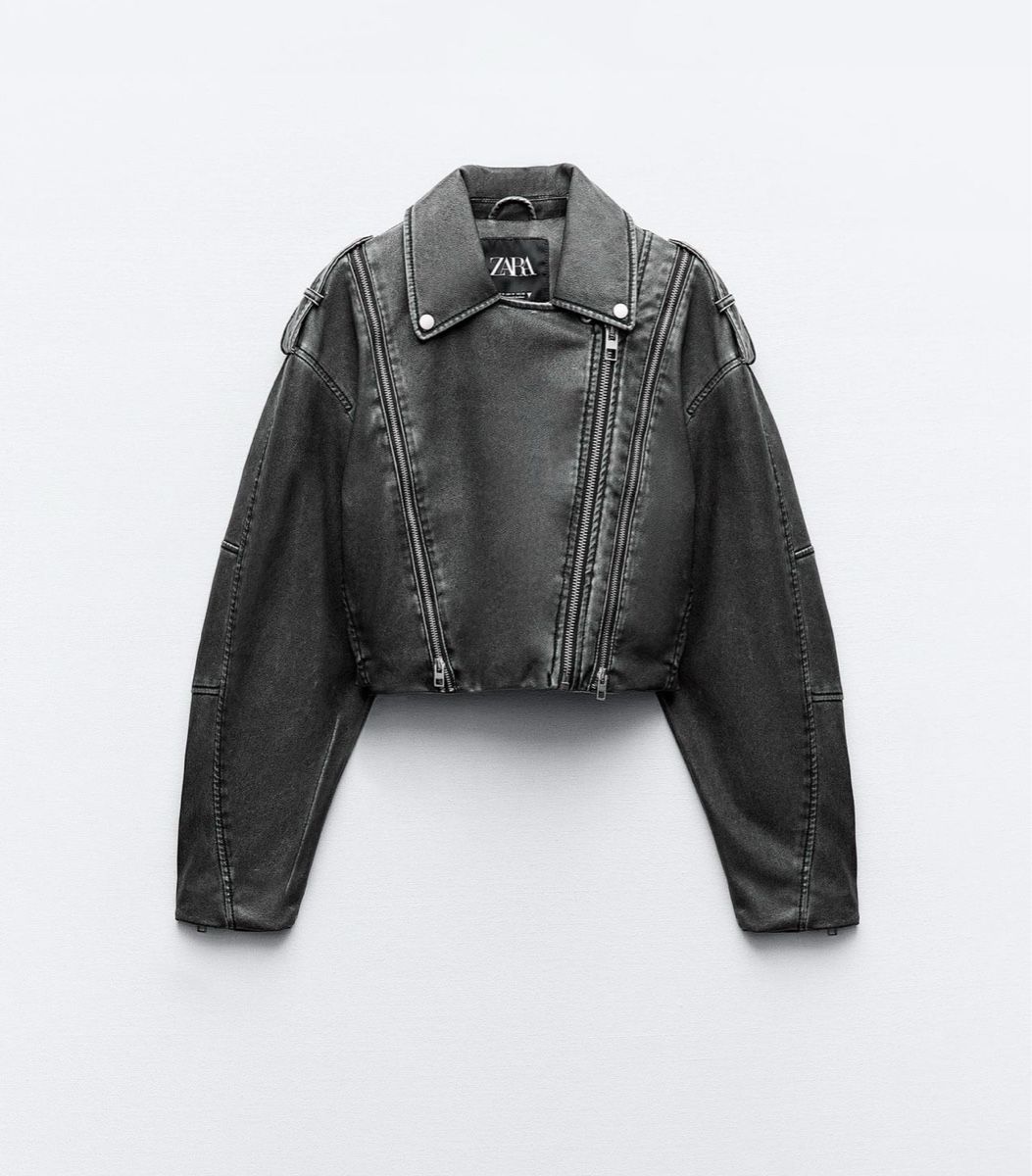 Veste Zara Grise - Taille XL, Style Pardessus En Coton, Quasi Neuve, Très Bon état