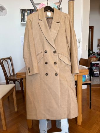 Long manteau beige H&M 38