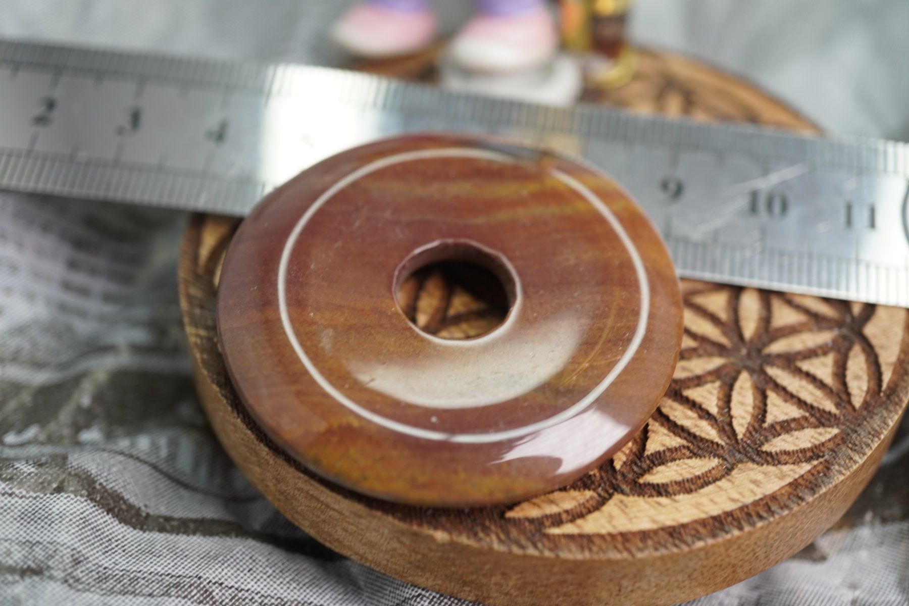 Minerali & Pietre curative: Sunset Jaspis        ca40mm     Top  Pi Scheibe – Nuovo e nell'imballaggio originale da Eschenbach SG venduto da topstone 4