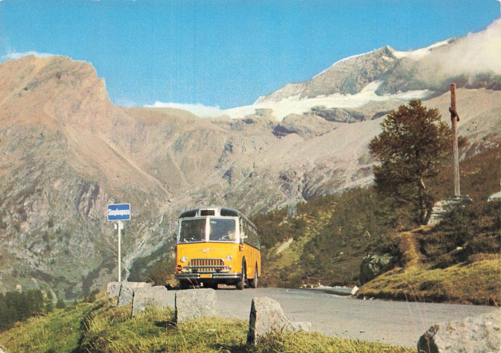 Cartoline postali: Postauto Voiture postale Auto Postale PTT Simplon – Usato da Biasca venduto da Blenio71