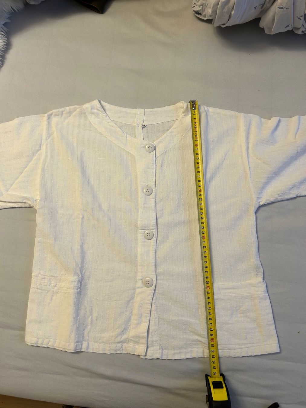 Camicette: Chemisier vintage blanc Baghdadi, coton – Usato da Morges venduto da cat_6cm9 8