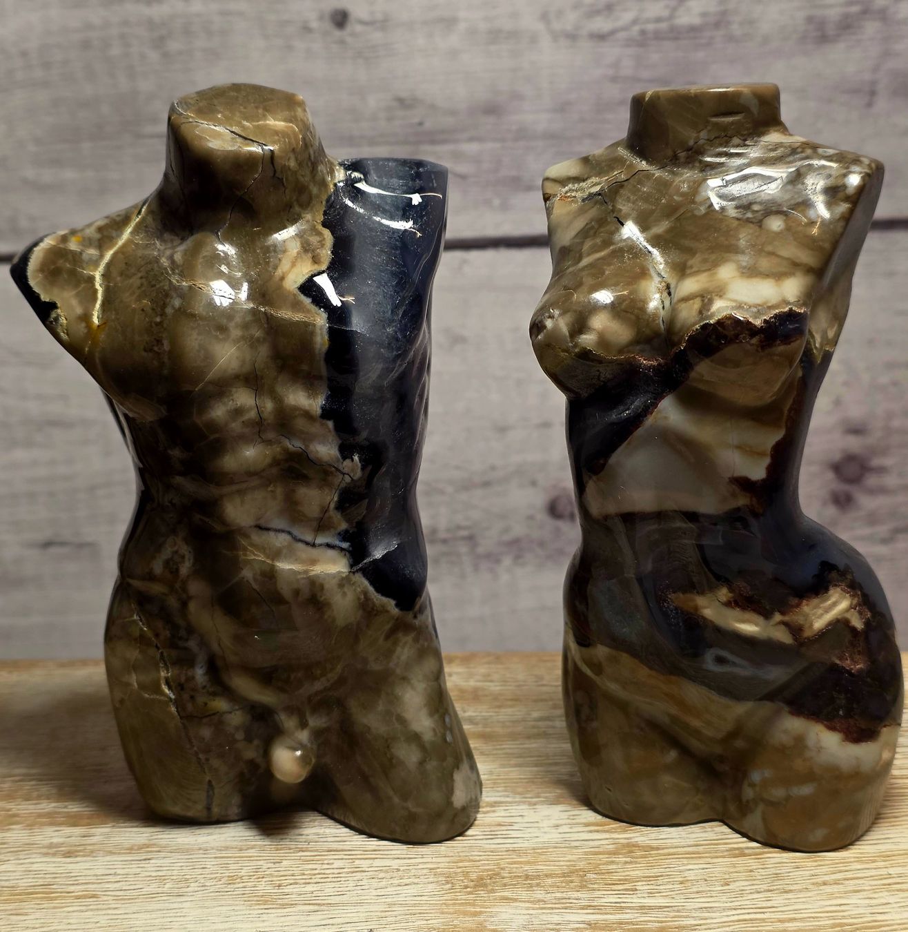 Minerali & Pietre curative: Vulkanachat Body Paar 1.4kg – Nuovo e nell'imballaggio originale da Matzingen venduto da Shay_Crystalz