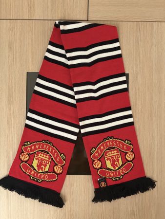 Écharpe de supporter Manchester United, rouge et noire