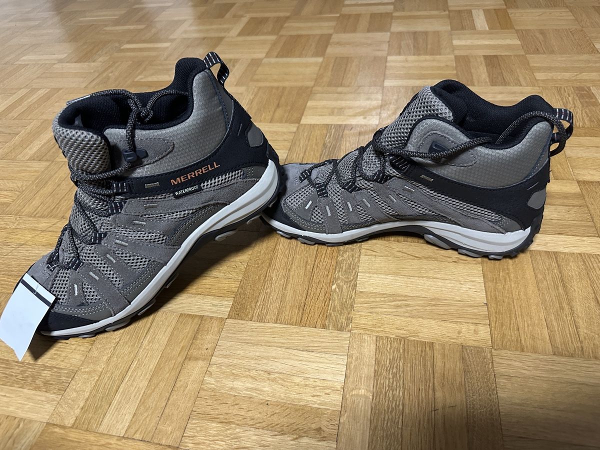 Merrell Herrenschuhe: Merrell Alverstone 2 Mid, Her Trekkingsch, Waterpr, grau, 46 – Neu und originalverpackt aus Neuchatel von feta_ze