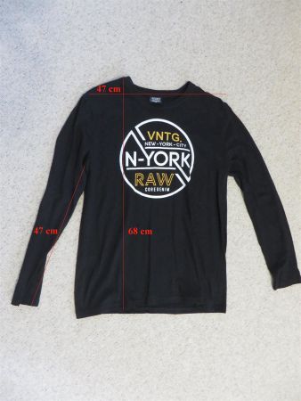 Langarmshirt New York schwarz Gr. M