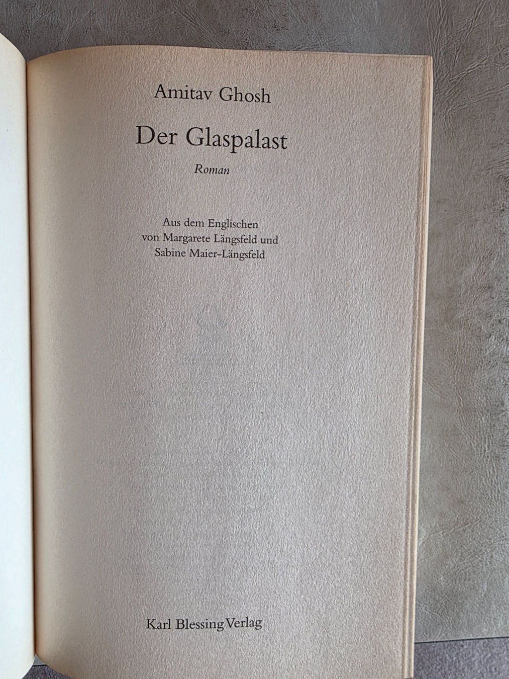 Libri: Der Glaspalast - Amitav Ghosh - Roman - 2006 – Usato da Walterswil BE venduto da Lonitti 6