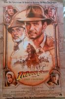 Affiche signée du film Indiana Jones la dernière croisade 