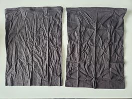 2x Billerbeck Kissenbezug 50x70 cm Grau Anthrazit Baumwolle
