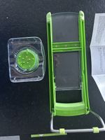 Zyliss Gemüsehobel / Mandoline, neuwertig, grün, komplett