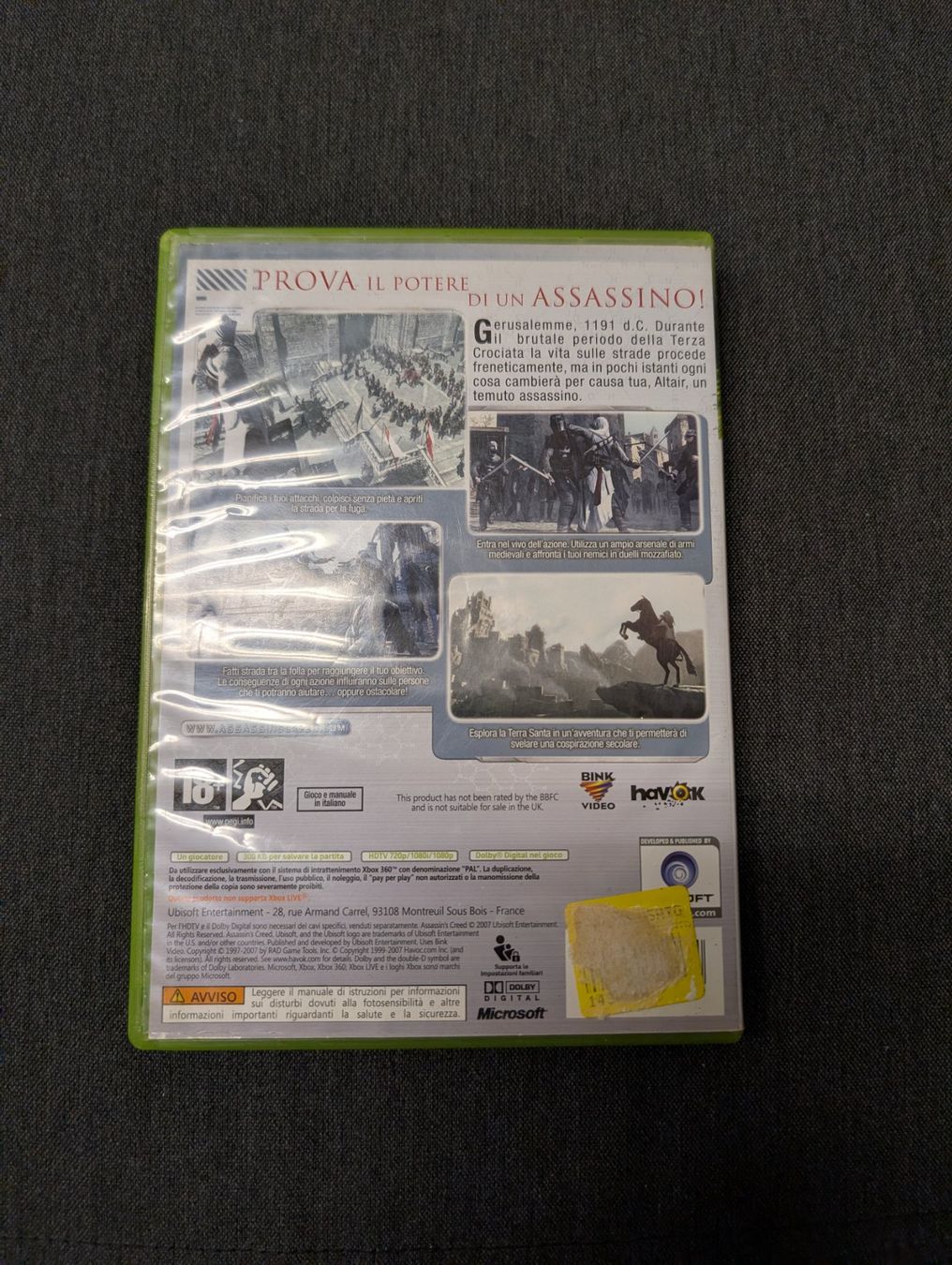 Giochi: Assassin's Creed Microsoft Xbox 360 – Usato da Giubiasco venduto da Ticinerd 1