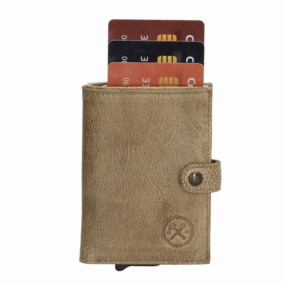Altro in  Abbigliamento & Accessori: Beige Leder Kartenetui PopUp RFID Münzfach / GRATIS A-POST – Nuovo e nell'imballaggio originale da Rebstein venduto da Portemonnaie 2