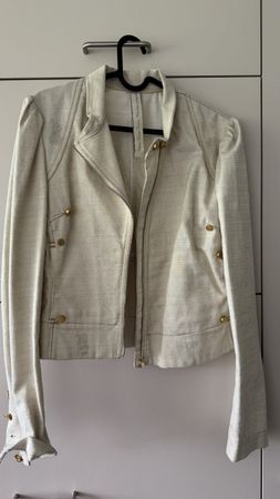 Wunderschöne hellbeige Übergangsjacke, Grösse 36 wie neu!