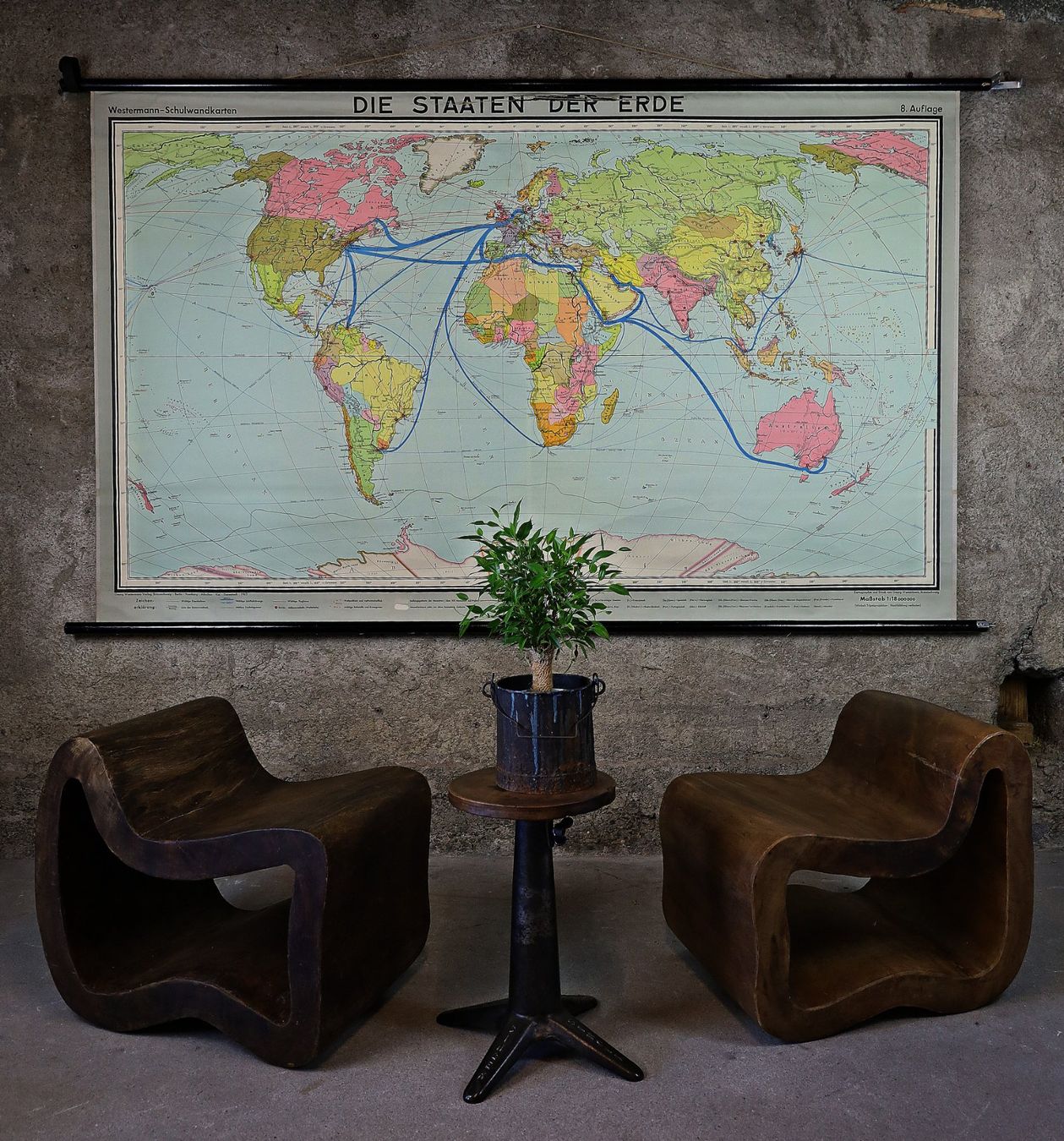 Sgabelli: Paar Indonesische "Loop Lounge Chairs" / Hocker – Usato da Birrwil venduto da brandschatz_birrwil 8