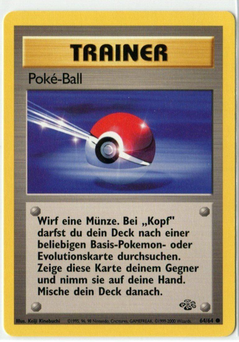 Pokémon Sammelbilder & Trading cards: Poké-Ball Dschungel 64/64 Deutsch MINT – Neu (gemäss Beschreibung) aus Dornach von Deco89
