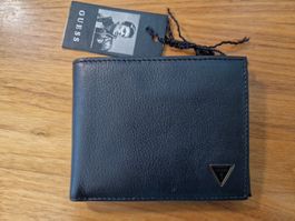 Guess Portemonnaie/Wallet Schwarz Leder Neu (C18)