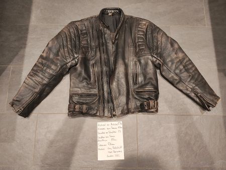 Vintage Motorrad Lederjacke Braun guter zustand