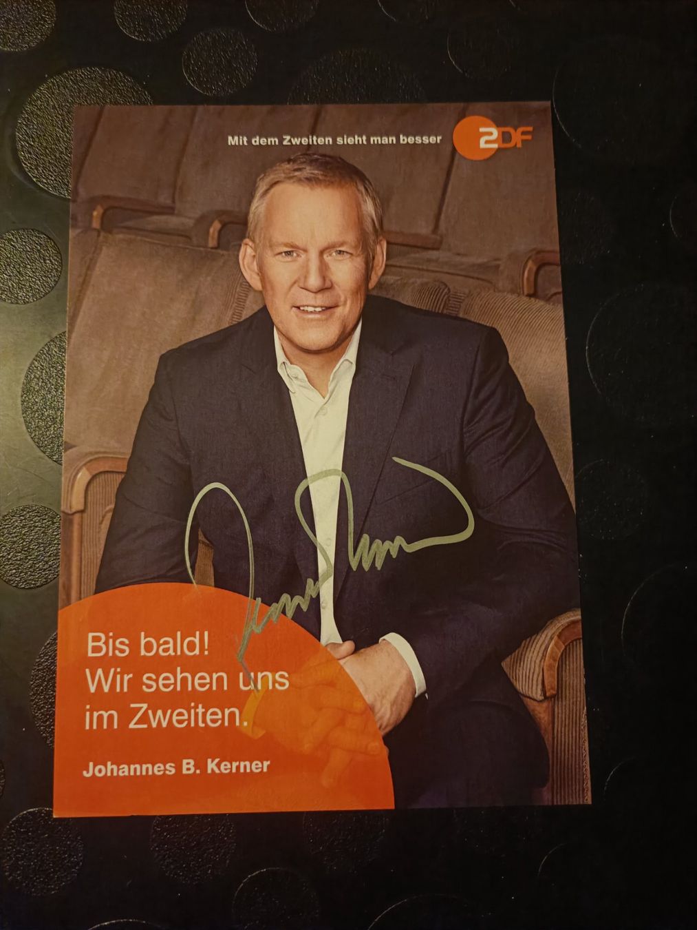 Autogramme: Johannes B. Kerner - signierte Autogrammkarte – Gebraucht aus Menziken von Artographs