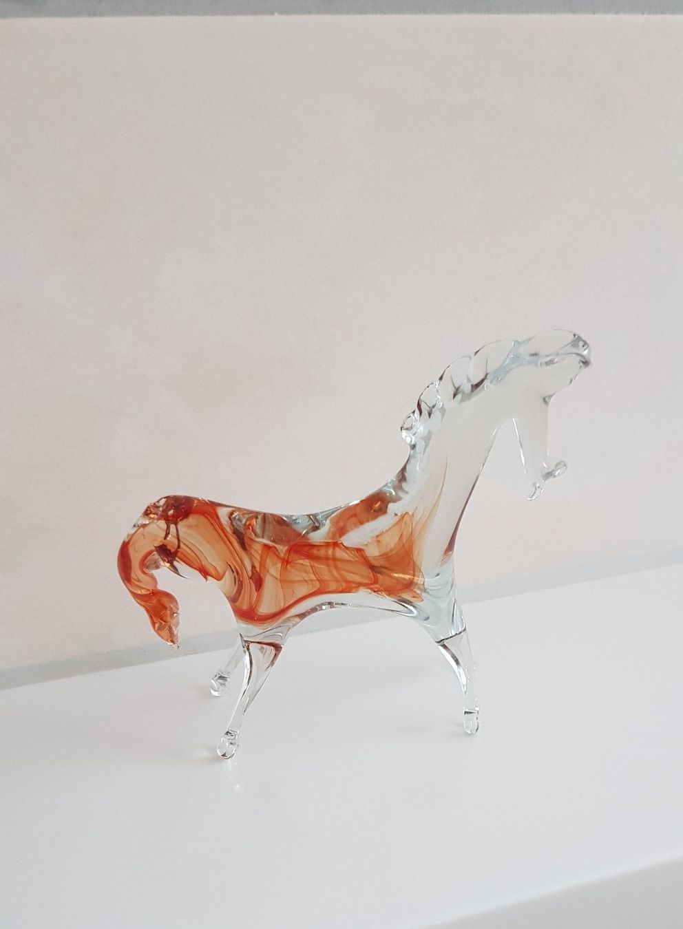Murano Statuette: Murano Glas Pferdefigur H 12cm/B 14cm – Usato da Turgi venduto da rut_p556 2