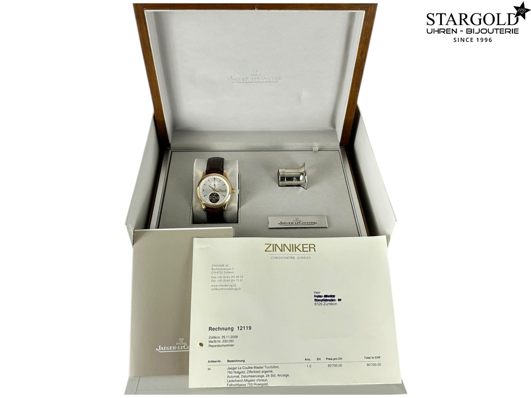 Jaeger-Lecoultre Orologi: Jaeger-LeCoultre Master Tourbillon - 146.2.34.S – Usato da Zürich venduto da Stargold-Uhren 1