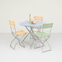 Gartentisch rund Lili, frisch lackiert, Massivholz