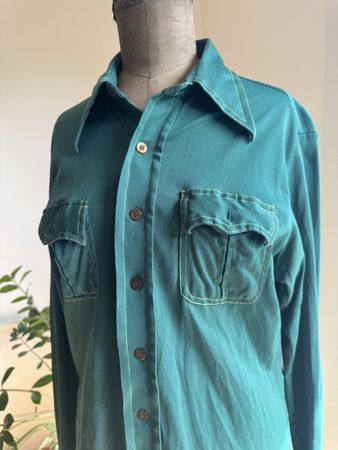 70s 70er Vintage Western Shirt Hemd L