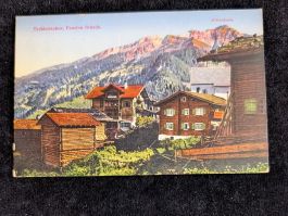 Tschiertschen GR Pension Brüsch gelaufen & gestempelt 1920